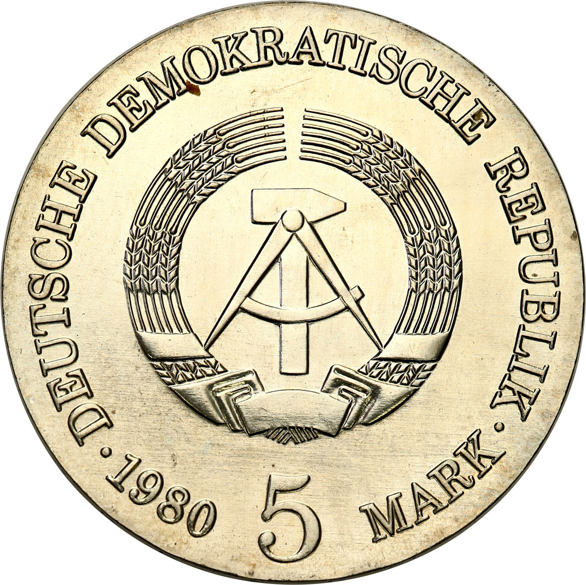 Niemcy, DDR. 5 marek 1980 Menzel